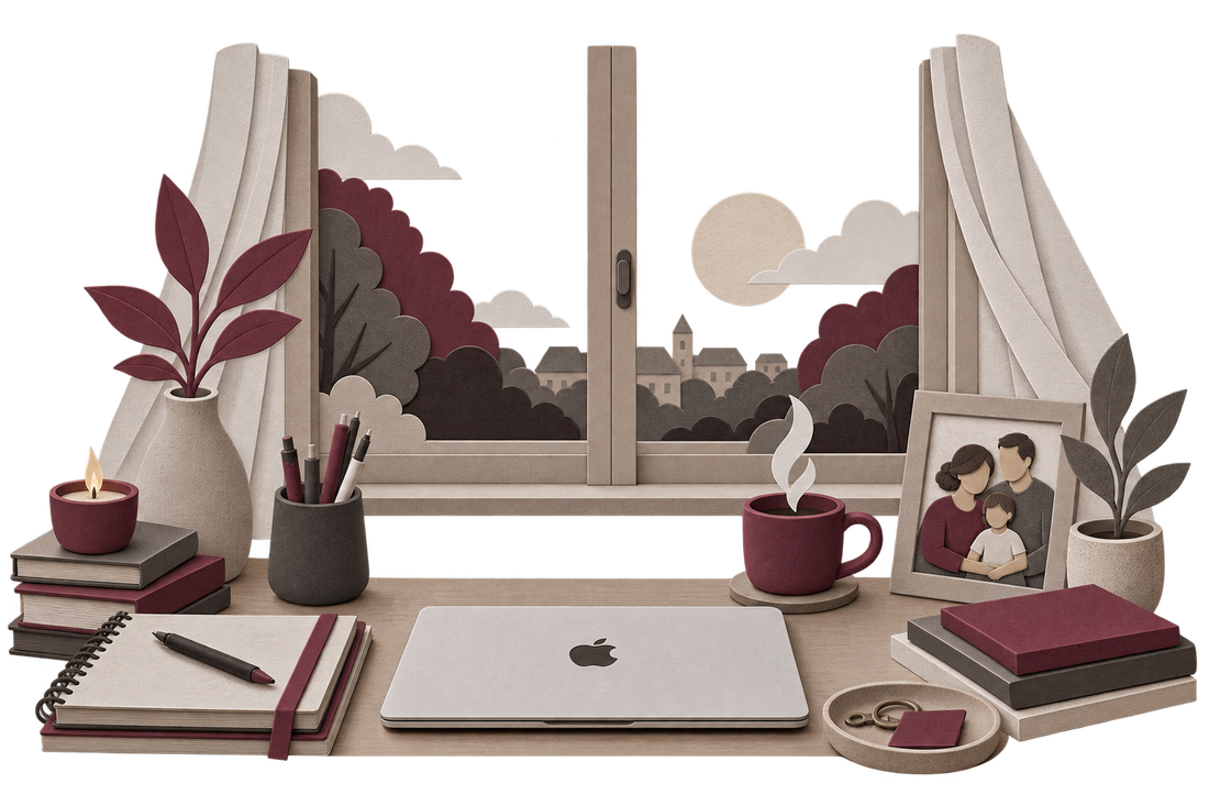 Colagem editorial de papel: mesa de trabalho